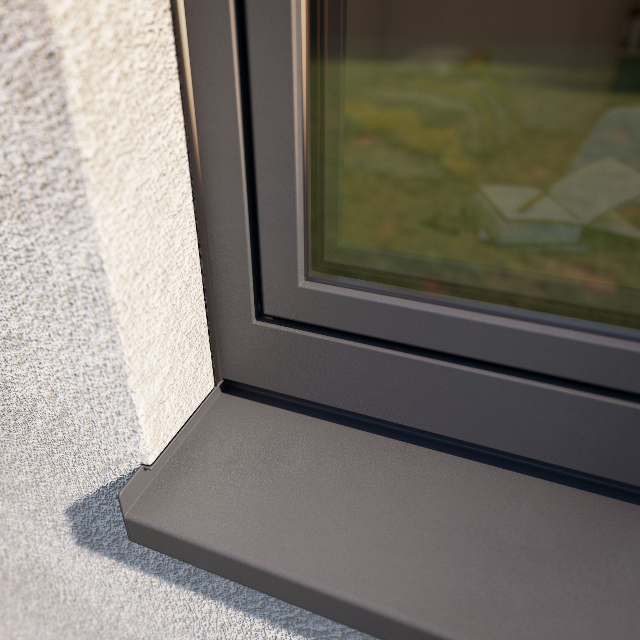 Elegant Autentica Fensterrahmen in Anthrazit 